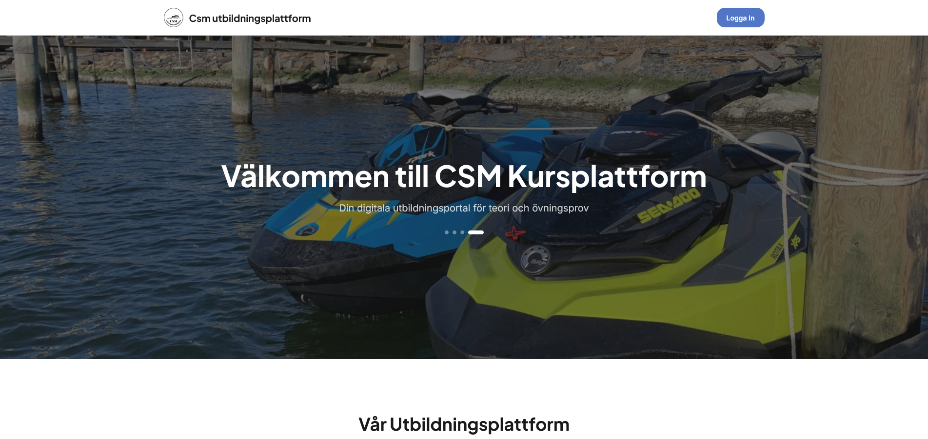 E-Learning Platform - Course Dashboard